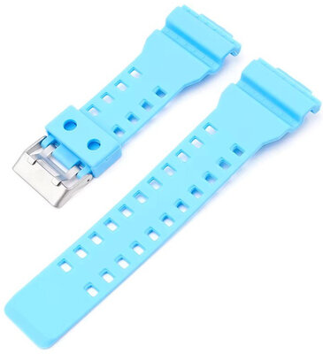 Correa de plástico Ricardo de 16 mm (para Casio G-Shock GA-100, GA-110, GD-120, GLS-100), azul V2