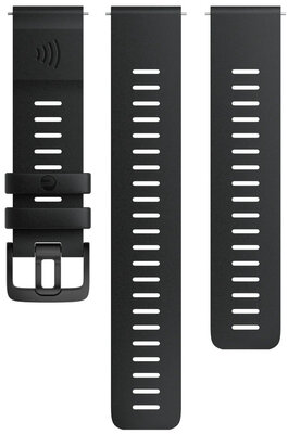 Correa Polar Silicona 20mm, Negra, Talla S, M/L, Cierre Rápido, Pago