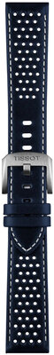 Correa de piel Tissot T852.050.051 20mm, azul