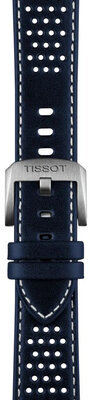 Correa de piel Tissot T852.050.051 20mm, azul