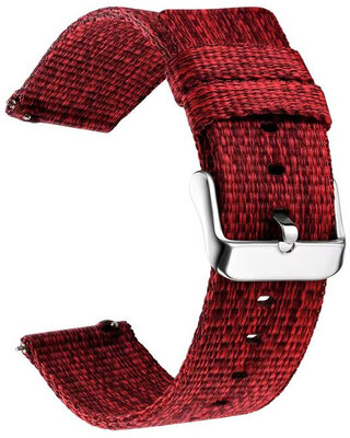 Correa de nailon Ricardo 20mm (pro Garmin Venu, Venu Sq, Venu Sq 2, Venu 2 plus aj.), rojo V2, Quick Release