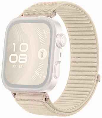 correa de nailon Ricardo Frabosa (para Huawei Watch Fit 3, 4, 4 Pro, 5, 5 Pro), Beige