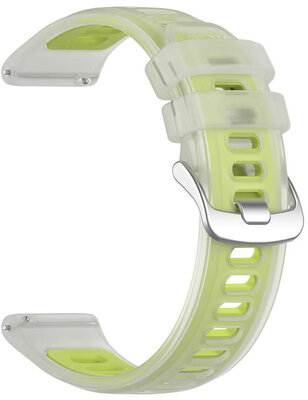 Correa de silicona Ricardo 20mm (pro Garmin Forerunner 570 (42mm) aj.), amarillo, Quick Release