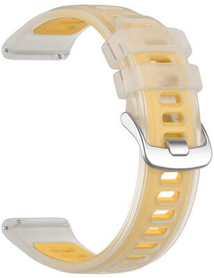 Correa de silicona Ricardo 22mm (pro Garmin Forerunner 570 (47mm) aj.), amarillo, Quick Release