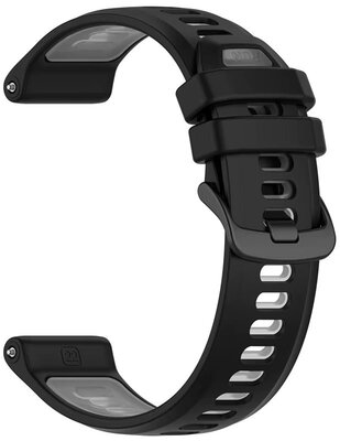 correa de silicona Ricardo Gressoney 22mm (para Garmin Forerunner 970), Black/Gray
