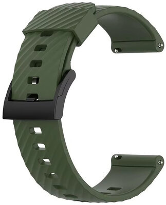 Correa de silicona Ricardo 24mm (pro Garmin Venu X1), verde, Quick Release