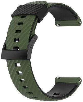 Correa de silicona Ricardo 24mm (pro Garmin Venu X1), verde V2, Quick Release