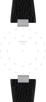 Correa de piel Tissot T852.050.989 (para el modelo Tissot PRX 40mm), negro, Quick Release