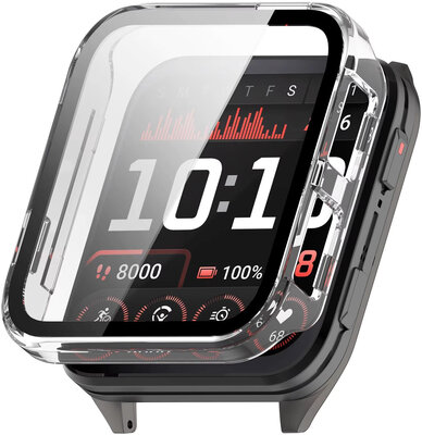 Funda protectora (pro Garmin Venu X1), plástico, transparente + cristal