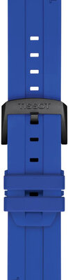 Correa de silicona Tissot T852.050.991 22mm, azul, Quick Release