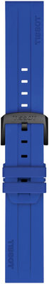 Correa de silicona Tissot T852.050.991 22mm, azul, Quick Release