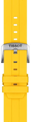 Correa de silicona Tissot T852.050.993 22mm, amarillo, Quick Release