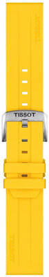 Correa de silicona Tissot T852.050.993 22mm, amarillo, Quick Release