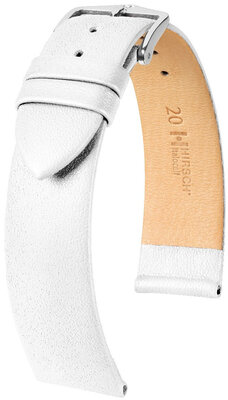 Correa de piel Hirsch Italocalf 17802000-2, blanco, teletina