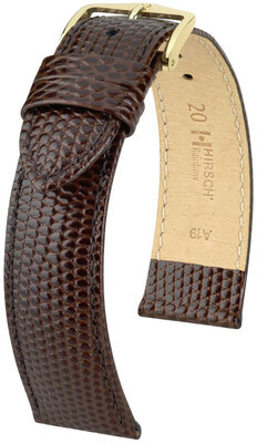 Correa de piel Hirsch Rainbow L 12322610NQ-1, marrón, piel de becerro, longitud L