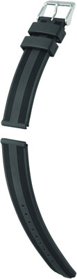Correa de silicona Hirsch Silverstone L 40518850-2, negra, longitud L