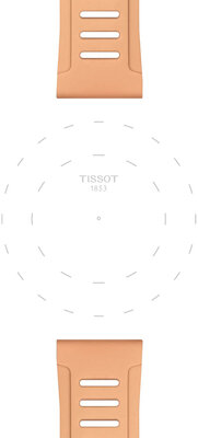 Correa de silicona Tissot T852.050.298 21mm, beige