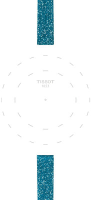 correa sintética Tissot T852.048.078 9mm, azul, Quick Release
