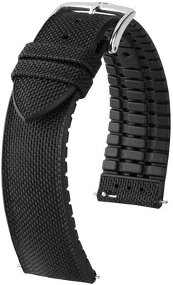 Correa de piel sintética Hirsch Arne 0925090150-2, negro, Quick Release