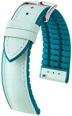 Correa de piel Hirsch Lindsey 0928302181-2, azul, teletina, Quick Release