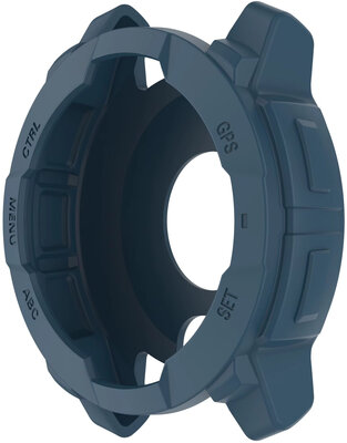Funda protectora (pro Garmin Instinct 3, 45mm), plástico, azul