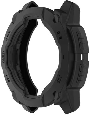 Funda protectora (pro Garmin Instinct 3, 50mm), plástico, negro