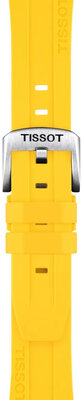 Correa de silicona Tissot T852.050.994 20mm, amarillo, Quick Release