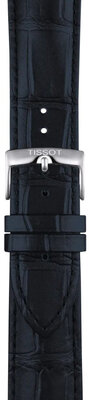 Correa de piel Tissot T852.051.025 22mm, azul, Quick Release