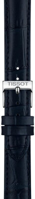 Correa de piel Tissot T852.051.034 16mm, azul, Quick Release