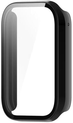 Funda protectora (pro Xiaomi Smart Band 9 Pro), plástico, negro + cristal