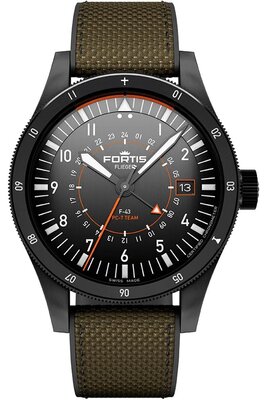 Fortis Flieger F-43 Triple-GMT Automatic COSC Chronometer F4260004 Limited Edition 100pcs (+ correa de repuesto)