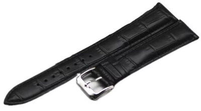 correa de cuero Ricardo Pescara, negro, longitud XL
