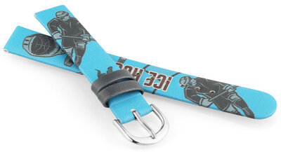 Correa de piel sintética JVD JVDRJ7230.1 14mm, azul, infantil