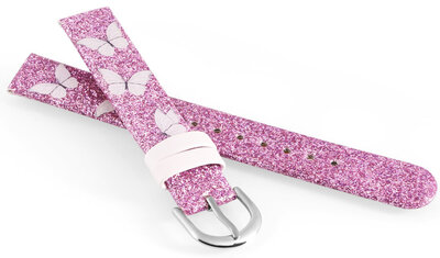 Correa de piel sintética JVD RJ7238.1 14mm, morado, infantil