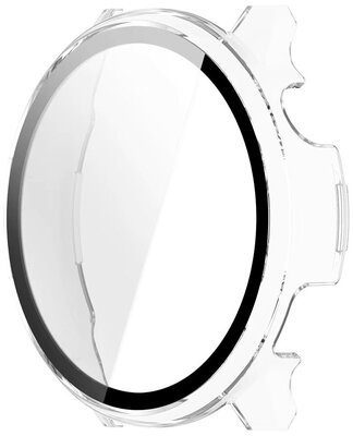 Funda protectora (pro Garmin Venu 4, 45mm), plástico, transparente + cristal