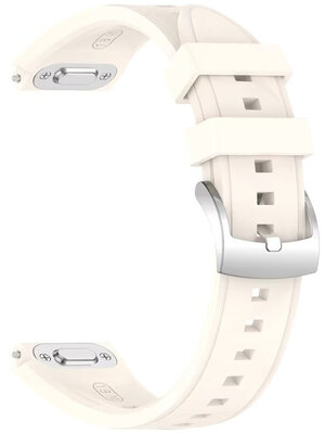 Correa de silicona Ricardo 18mm (pro Huawei Watch GT 6, 41mm), beige, QuickFit