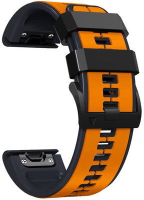 Correa de silicona Ricardo 22mm (pro Garmin Fenix 8/7/6 (47mm), Epix 2 aj.), naranja, QuickFit