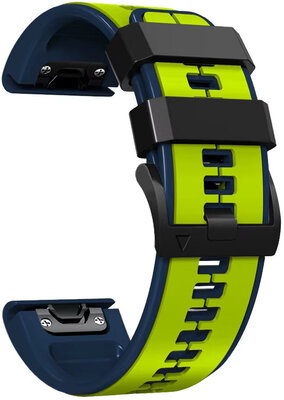 Correa de silicona Ricardo 22mm (pro Garmin Fenix 8/7/6 (47mm), Epix 2 aj.), amarillo V2, QuickFit