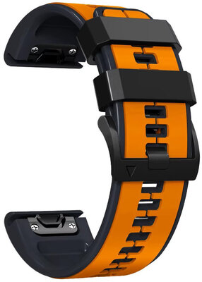 Correa de silicona Ricardo 26mm (pro Garmin Fenix 8/7X/6X (51mm), Tactix aj.), naranja V2, QuickFit