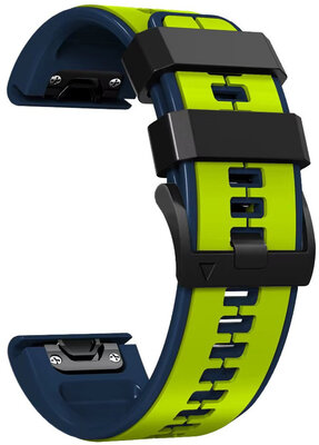 Correa de silicona Ricardo 26mm (pro Garmin Fenix 8/7X/6X (51mm), Tactix aj.), amarillo, QuickFit