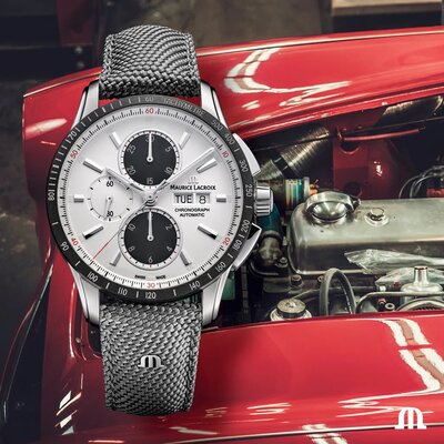 Maurice Lacroix Pontos Pontos S Automatic Chronograph PT6038-SSL2H-130-A (+ correa de repuesto)