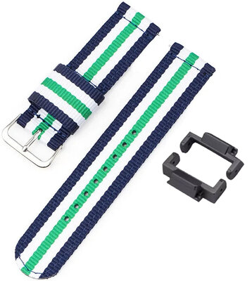 Correa textil Ricardo 16mm (pro Casio G-Shock GA-2100/GA-2110, DW-5600, GW-6900), coloreado V6, NATO, + adaptador