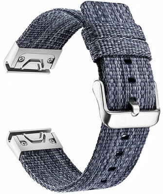 correa de nailon Ricardo Cervinia 26mm, Blue/Silver, QuickFit