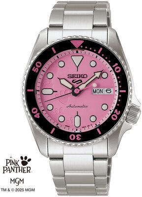 Seiko 5 Sports Automatic SRPM07K1 Pink Panther Limited Edition 9999pcs (+ correa de repuesto)