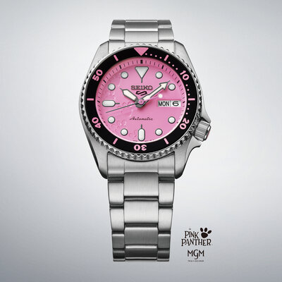 Seiko 5 Sports Automatic SRPM07K1 Pink Panther Limited Edition 9999pcs (+ correa de repuesto)