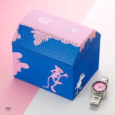 Seiko 5 Sports Automatic SRPM07K1 Pink Panther Limited Edition 9999pcs (+ correa de repuesto)