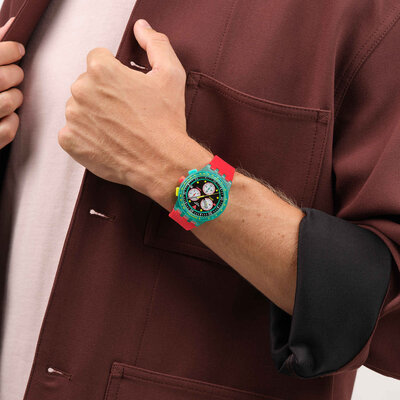 Swatch Neon Emerald Chrono SUSG409
