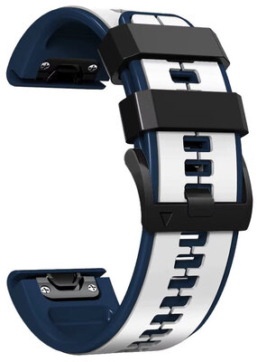 Correa de silicona Ricardo 26mm (pro Garmin Fenix 8/7X/6X (51mm), Tactix aj.), blanco, QuickFit