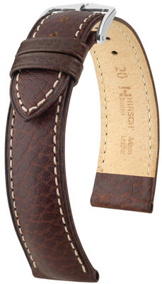 Correa de piel Hirsch Boston 01302110NQ-2, marrón, teletina