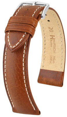 Correa de cuero Hirsch Boston L 01302070NQ-2, marrón, piel de becerro, longitud L